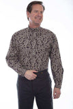 Scully BROWN PAISLEY BUTTON FRONT SHIRT - Scully Leather - Flyclothing LLC