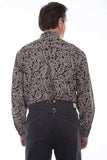 Scully BROWN PAISLEY BUTTON FRONT SHIRT - Scully Leather - Flyclothing LLC