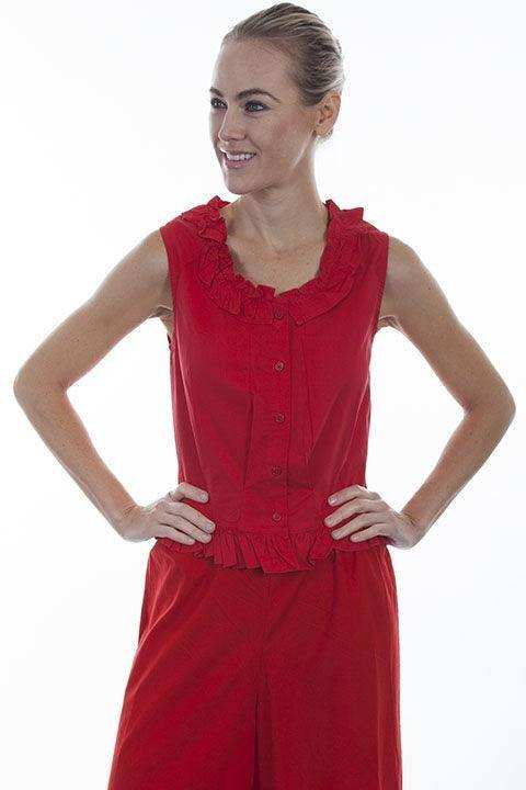 Scully RED CAMISOLE - Scully Leather - Flyclothing LLC