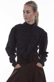 Scully BLACK EMB. FLORAL BLOUSE - Scully Leather - Flyclothing LLC