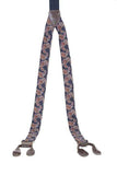 Scully NAVY LADIES SILK PAISLEY SUSPENDERS - Scully Leather - Flyclothing LLC