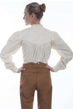 Scully IVORY LADIES BLOUSE - Scully Leather - Flyclothing LLC