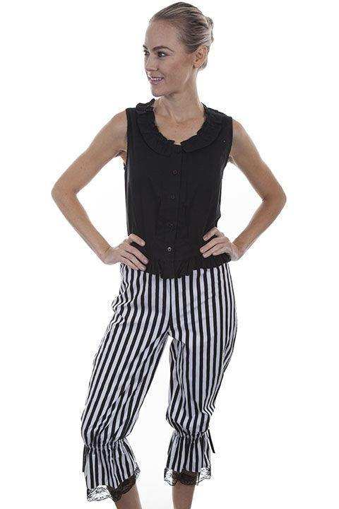 Scully BLACK STRIPE BLOOMERS - Scully Leather - Flyclothing LLC