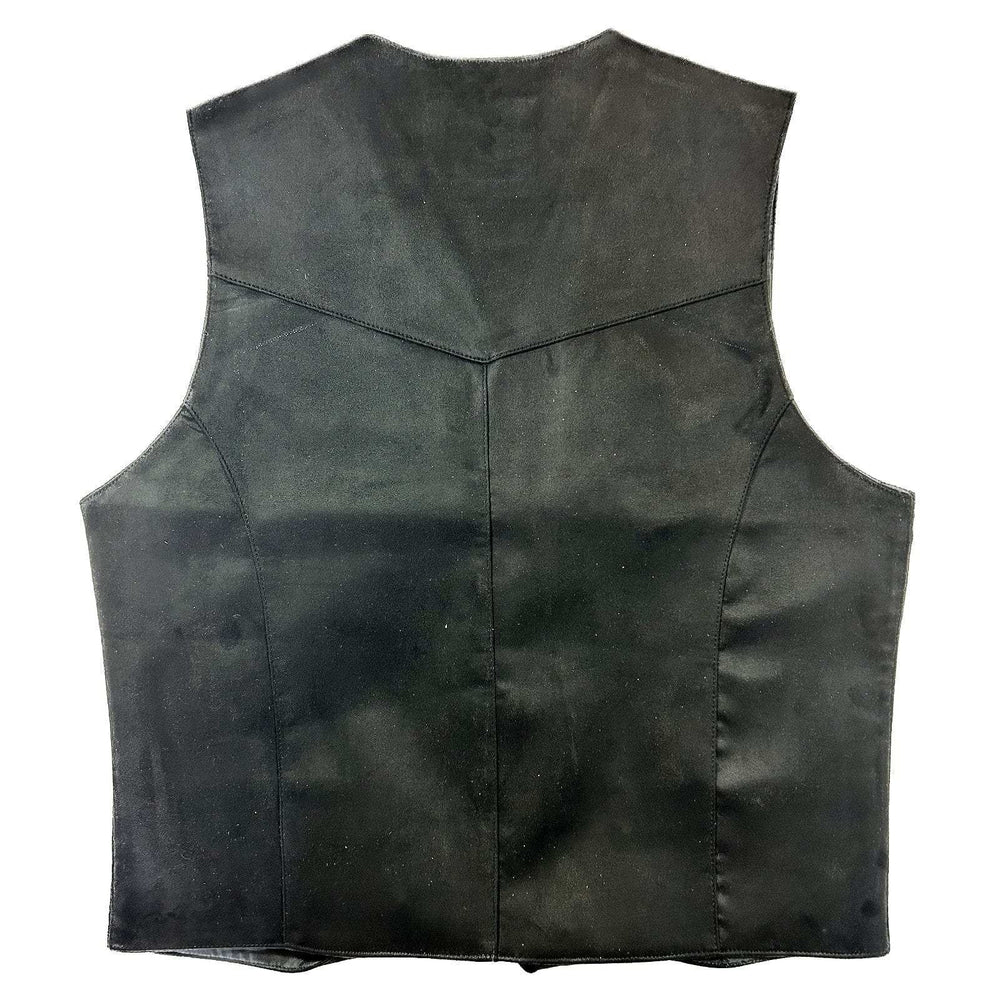 Rockmount Clothing Men's Black Suede Cloth Vest - Rockmount Clothing - Flyclothing LLC