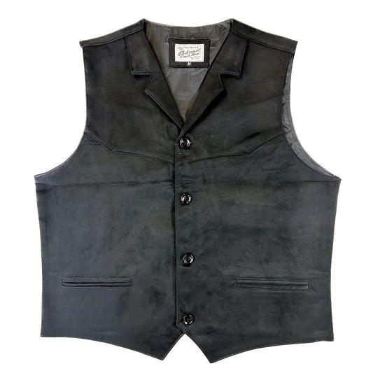 Rockmount Clothing Men's Black Suede Cloth Vest - Rockmount Clothing - Flyclothing LLC