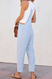 Spaghetti Strap Denim Overalls with Pockets - Trendsi - Flyclothing LLC