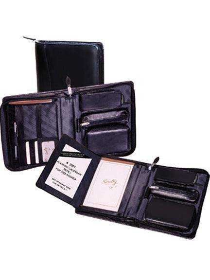 Scully BLACK ZIP TRI-FOLD ORGANIZER - Scully Leather - Flyclothing LLC