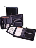 Scully BLACK ZIP TRI-FOLD ORGANIZER - Scully Leather - Flyclothing LLC