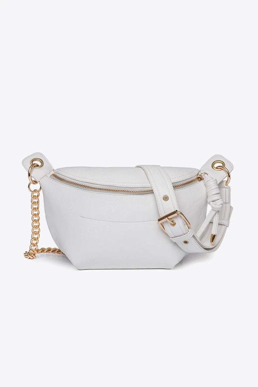 PU Leather Chain Strap Crossbody Bag - Trendsi - Flyclothing LLC