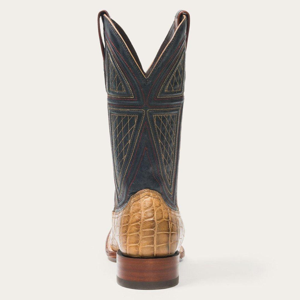 Stetson Flaxville Honey Alligator Vamp Blue 13"Shaft - Stetson - Flyclothing LLC