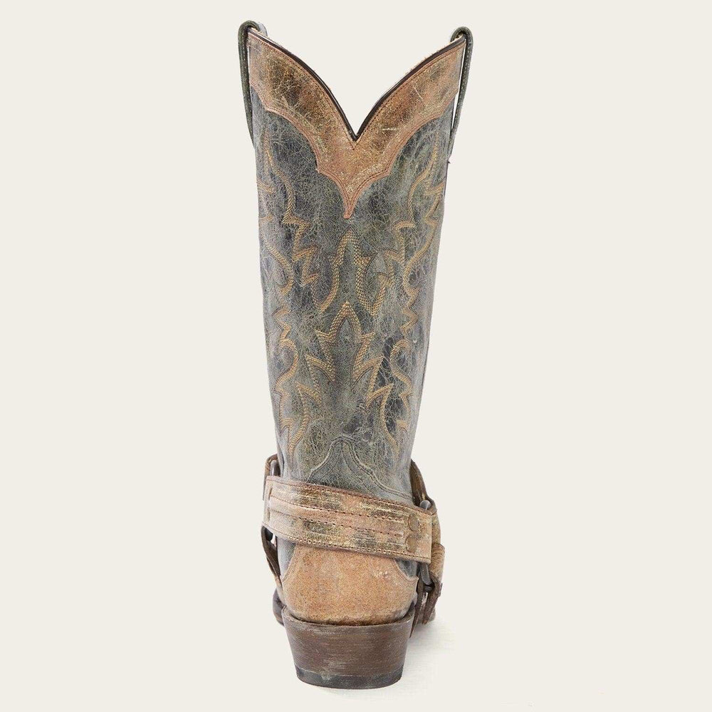 Stetson Sundance Kid Washed Crater Black Cowboy Boot - Stetson - Flyclothing LLC