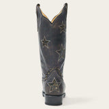 Stetson Star Distressed Black Cowboy Boot - Stetson - Flyclothing LLC