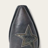 Stetson Star Distressed Black Cowboy Boot - Stetson - Flyclothing LLC