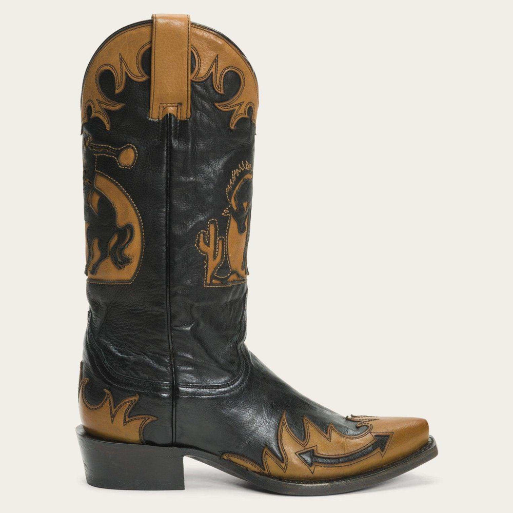 Stetson Faye Cowgirl & Horse Underlay Leather Boot - Stetson - Flyclothing LLC