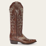 Stetson Adeline Burnished Brown Back Zip Cowboy Boot - Stetson - Flyclothing LLC