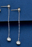 Moissanite Chain Earrings - Trendsi - Flyclothing LLC