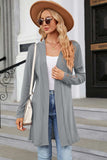 Open Front Long Sleeve Cardigan - Trendsi - Flyclothing LLC