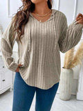 Plus Size Drawstring Dropped Shoulder Hooded T-Shirt - Trendsi - Flyclothing LLC