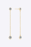 Moissanite Chain Earrings - Trendsi - Flyclothing LLC