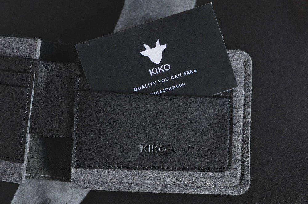 Kiko Leather Dual Textured Wallet - Kiko - Flyclothing LLC