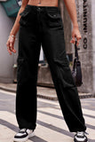 Buttoned Knee Pockets Loose Fit Jeans - Trendsi - Flyclothing LLC