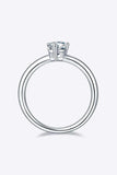 1 Carat Moissanite 925 Sterling Silver Solitaire Ring - Trendsi - Flyclothing LLC