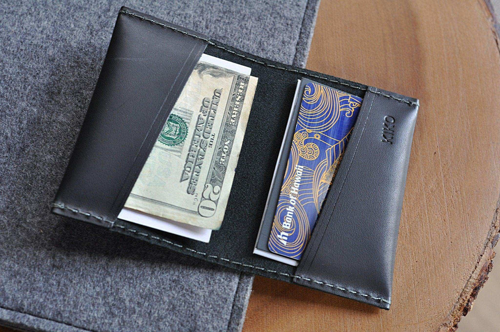 Kiko Leather Two Fold Card Case - Kiko - Flyclothing LLC