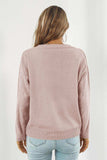 V-Neck Drop Shoulder Sweater - Trendsi - Flyclothing LLC