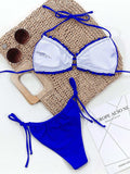 Frill Trill Halter Neck Bikini Set - Trendsi - Flyclothing LLC