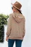 Horizontal Stripe Raglan Sleeve Hoodie - Trendsi - Flyclothing LLC