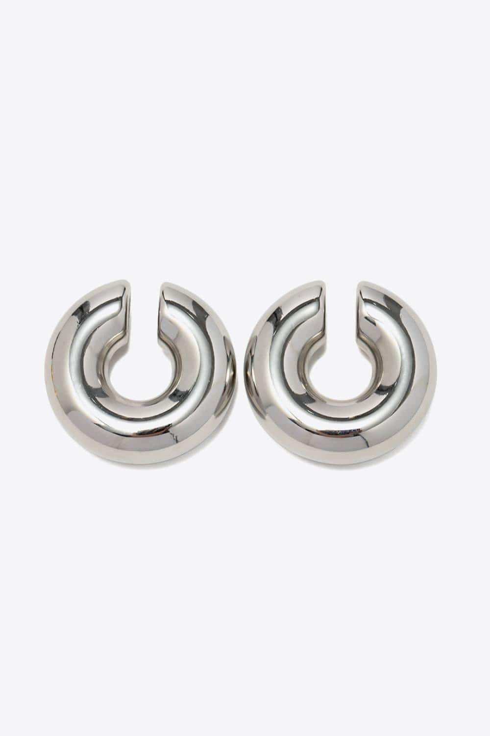 Stainless Steel Cuff Earrings - Trendsi - Flyclothing LLC