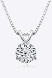 Show Off 1 Carat Moissanite Pendant Necklace - Trendsi - Flyclothing LLC