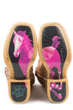 Tin Haul LITTLE GIRLS MISH AND MASH WITH GEOMETRIC PONY SOLE - Tin Haul - Flyclothing LLC
