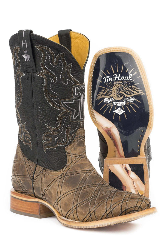 Tin Haul Mens What's Your Angle With Pin Up Girl Sole - Tin Haul - Flyclothing LLC