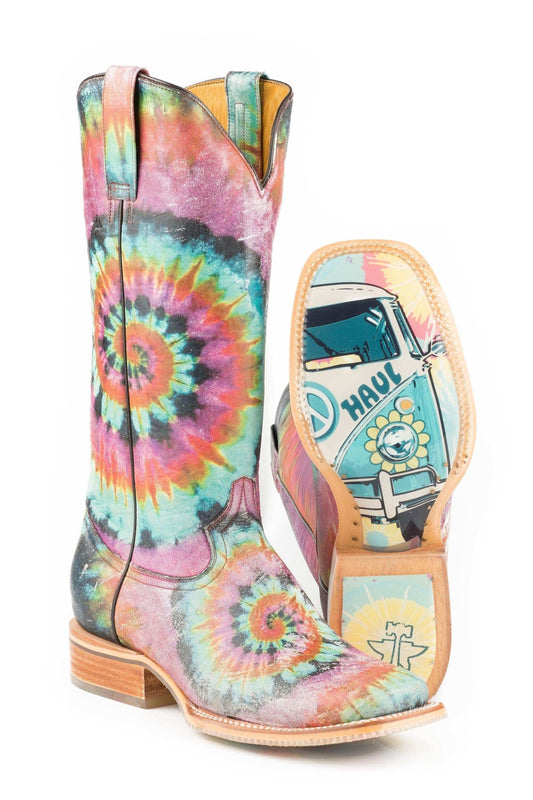 Tin Haul WOMENS GROOVY WITH TIE DYE CAMPER SOLE - Tin Haul - Flyclothing LLC