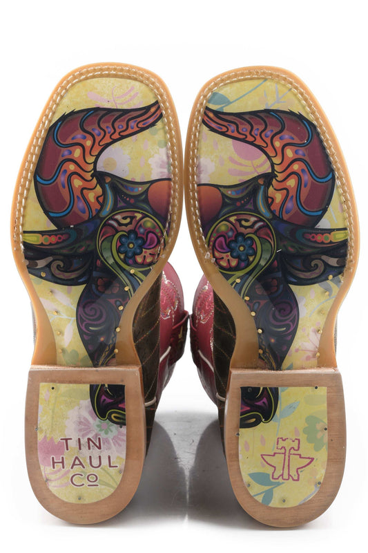 Tin Haul WOMENS SUPER NOVA STAR WITH BULL DOODLES SOLE - Tin Haul - Flyclothing LLC