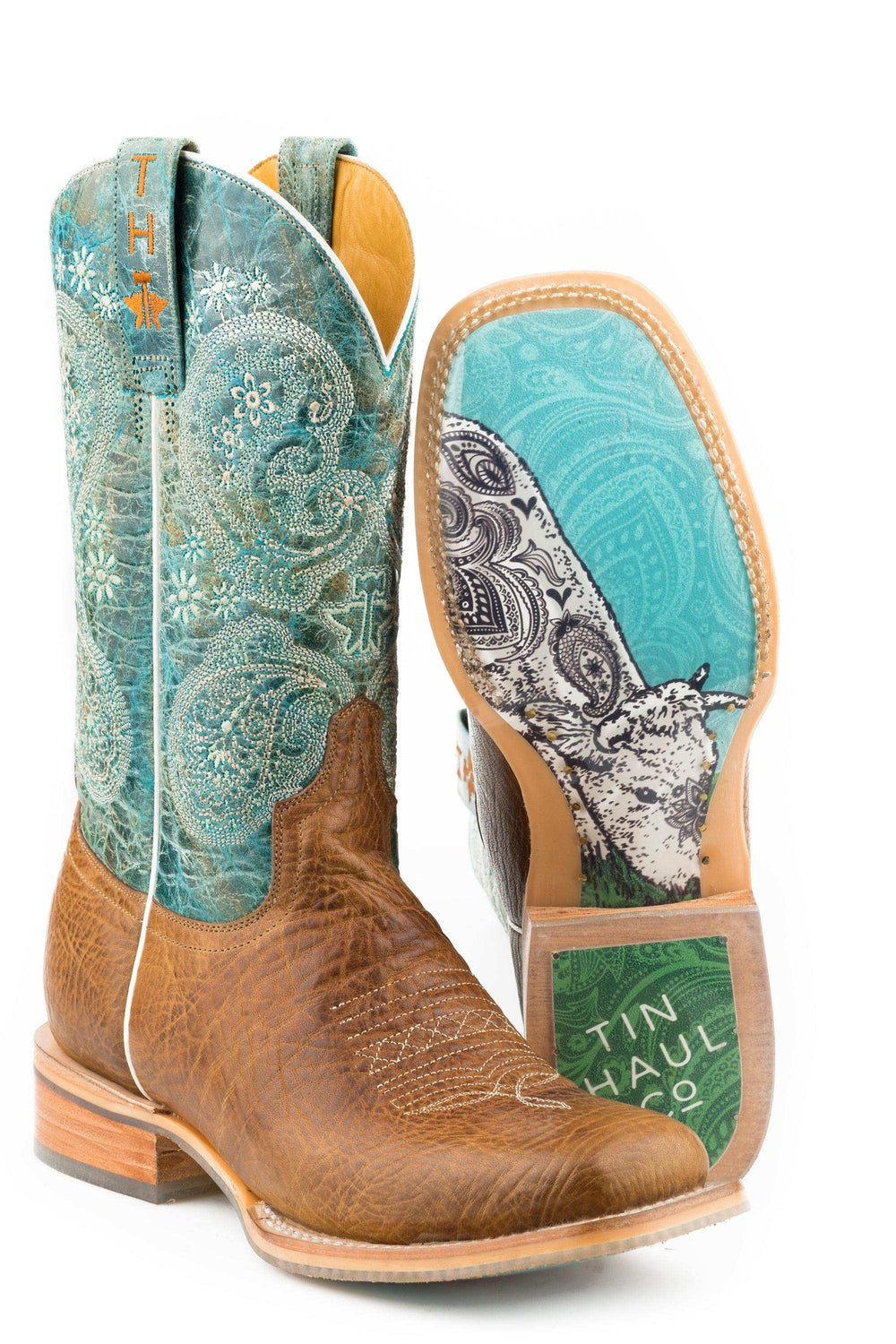 Tin Haul WOMENS YEE WITH HAW WITH PAISLEY CALF SOLE - Tin Haul - Flyclothing LLC