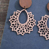 Geometric Cutout Dangle Earrings - Trendsi - Flyclothing LLC