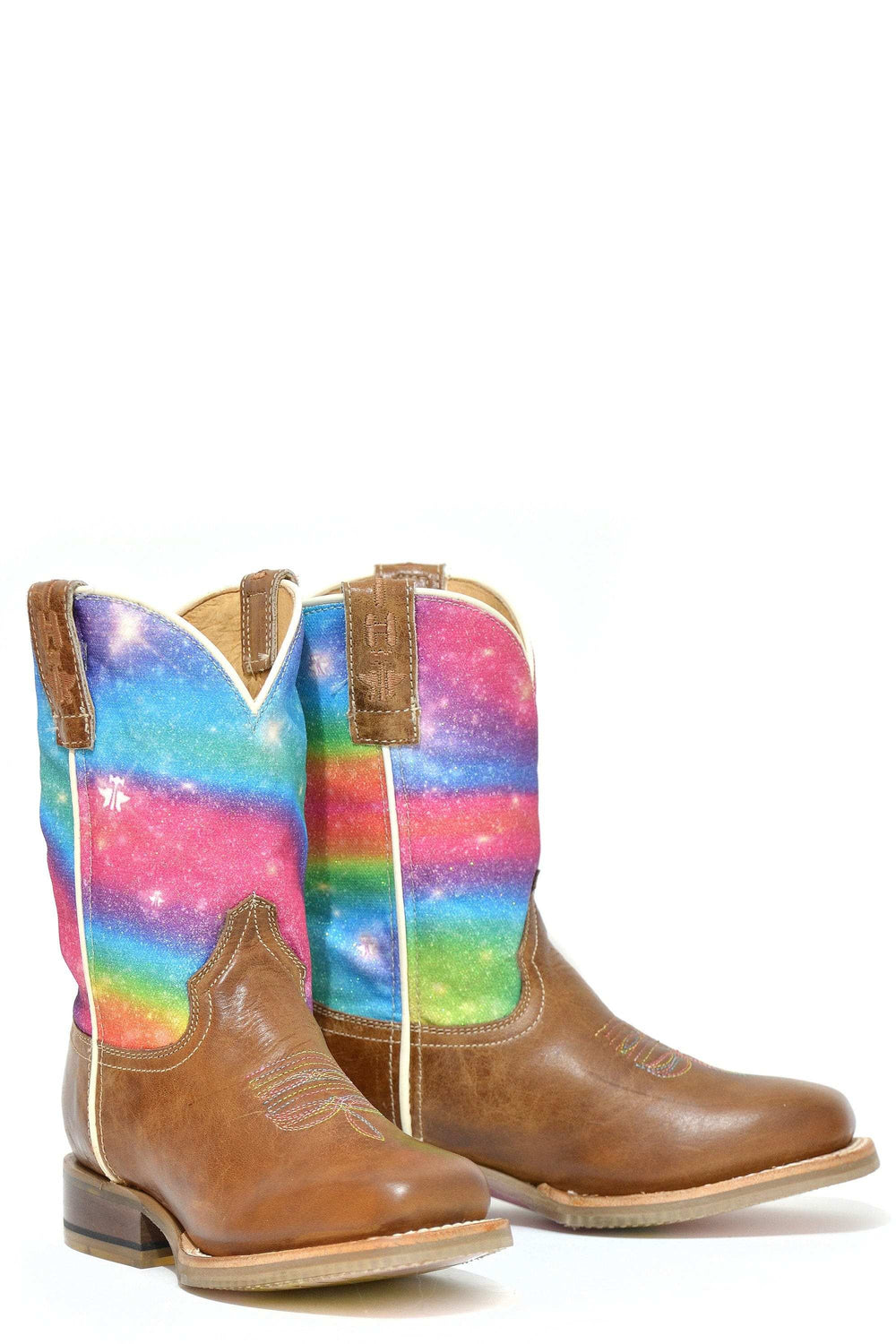 Tin Haul BIG GIRLS RAINBOW SPARKLES WITH MAGICAL STAR SOLE - Tin Haul - Flyclothing LLC