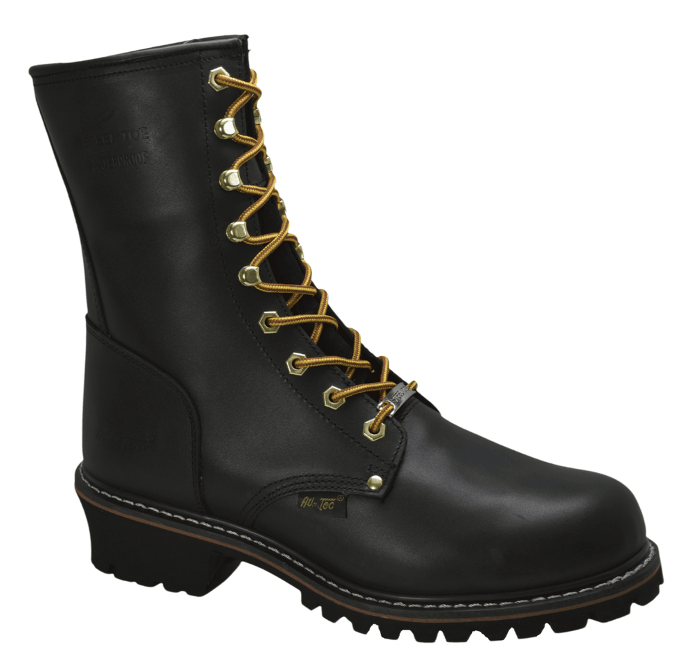 AdTec Men 9" Logger Boots Steel Toe Waterproof - AdTec