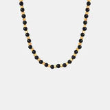 Agate Beaded Titanium Steel Necklace - Trendsi - Flyclothing LLC
