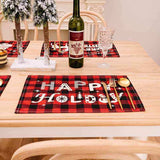 Assorted 2-Piece Plaid Placemats - Trendsi - Flyclothing LLC