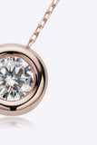 1 Carat Moissanite Pendant 925 Sterling Silver Necklace - Trendsi - Flyclothing LLC