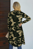 Printed Open Front Longline Cardigan - Trendsi - Flyclothing LLC