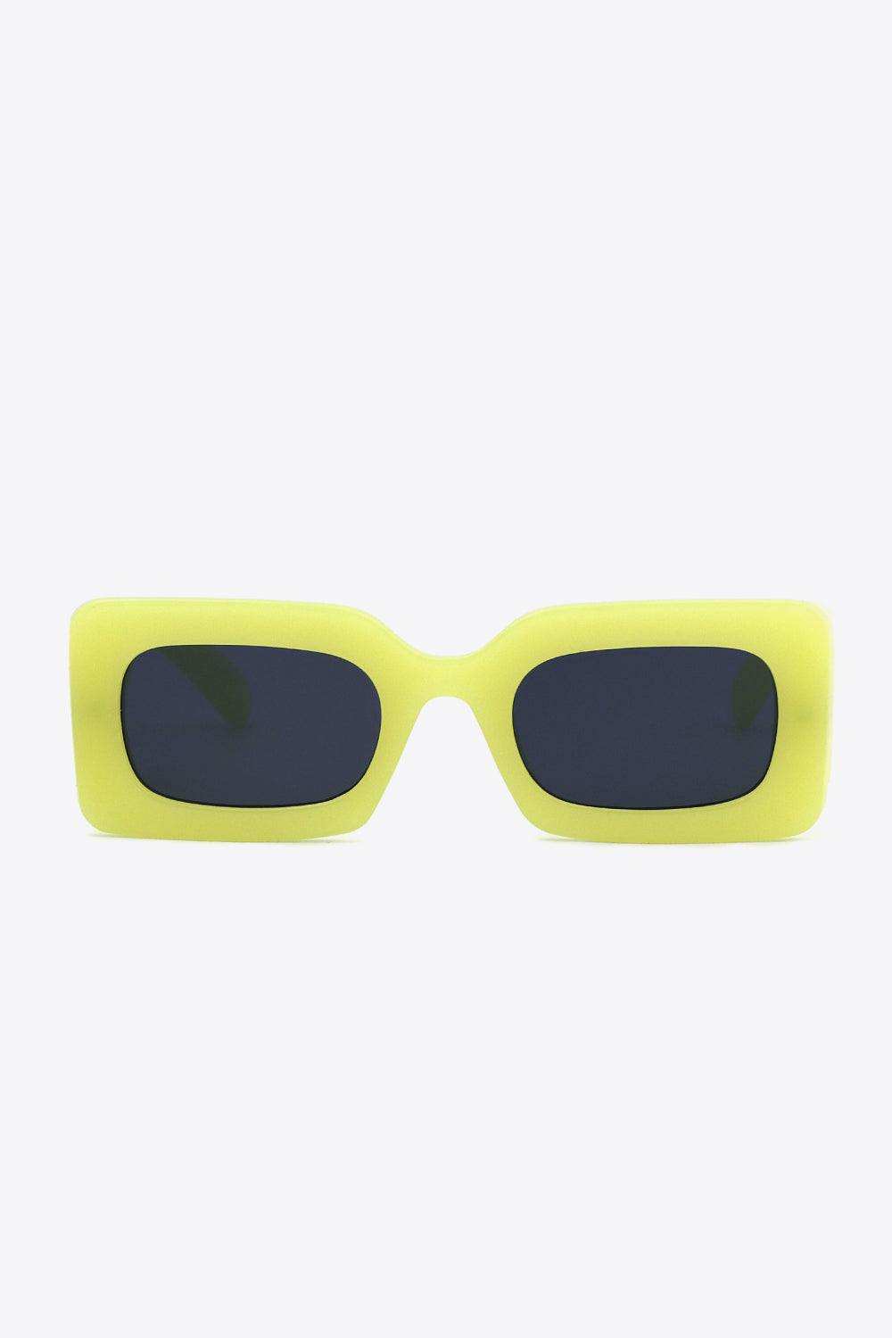 Polycarbonate Frame Rectangle Sunglasses - Trendsi - Flyclothing LLC