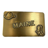 Rockmount Clothing Vintage Brass Maine State Buckle - Rockmount Clothing - Flyclothing LLC