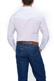 Ely Cattleman Mens L/S White Tone On Tone Snap Shirt - Ely Cattleman - Flyclothing LLC