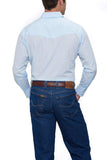 Ely Cattleman Mens L/S Blue Tone On Tone Snap Shirt - Ely Cattleman - Flyclothing LLC