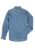 Ely Cattleman Women's Bleach Washed Denim Shirt - Ely Cattleman - Flyclothing LLC