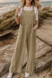 Full Size Wide Leg Front Pocket Jumpsuit - Trendsi - Flyclothing LLC